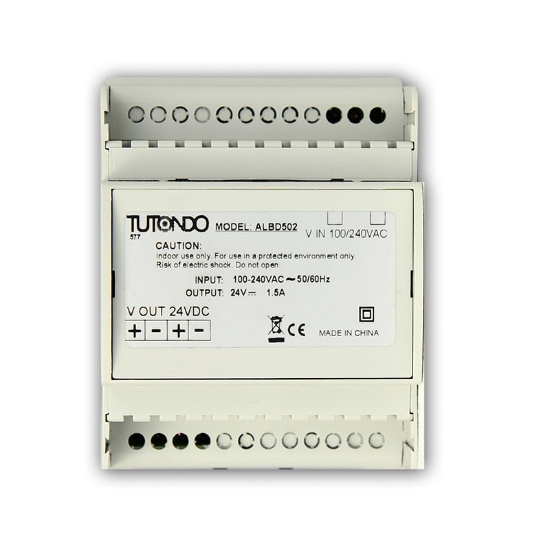 TUTONDO - ALIMENTATORE DA BARRA DIN 2A 24VDC
