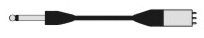 TUTONDO - CAVETTO COLLEG SBIL JACK 6.3 MONO XLR