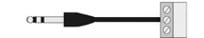 TUTONDO - CAVO SCHERM BIL JACK 6.3MM MOR 3 PIN 2MT
