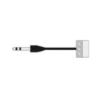 TUTONDO - CAVO SCHERM BIL JACK 6.3MM MOR 3 PIN 2MT