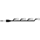 TUTONDO - CAVETTO BIL 2M JACK ST 6.3 4 SPINE XLR
