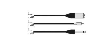 TUTONDO - CAVO COLLEG SBIL. 12VPP JACK 6.3 MONO