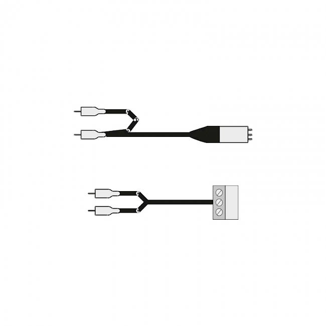 TUTONDO - CAVETTO CON PONTE 2 SPINE RCA SPINA XLR