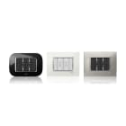 ABB - PLACCA SQUARE METAL NICKEL NERO 4M