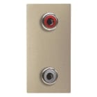 ABB - N2155.2 CV - PRESA RCA 2X (ROSSO-BIANCO)