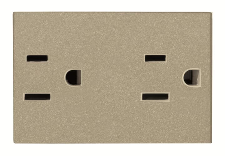 ABB - N2328 CV - PRESA DI CORR.AMERIC. DOPPIA Z1118CV