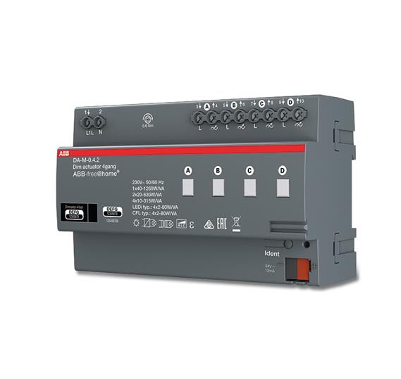 ABB - DIMMER 4 CANALI DA-M-0.4.2