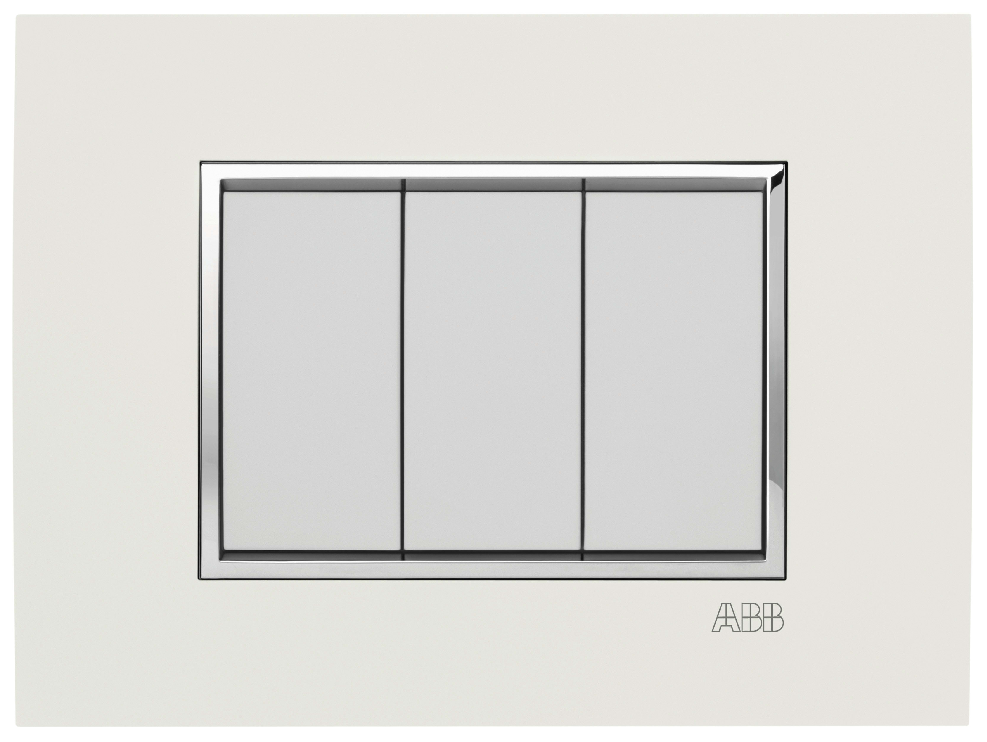 ABB - PLACCA SQUARE VELVET BIANCO 3M