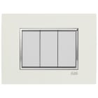 ABB - PLACCA SQUARE VELVET BIANCO 3M