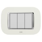 ABB - PLACCA ROUND VELVET BIANCO 3M