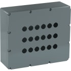 ABB - Enclosure 18 Holes 080SP18&Pulsantiera Metall 18 Fori