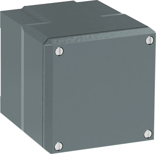 ABB - ENCL 1 hole without lid holes 080 sp1 msfc & puls. met. 1 no/fori cop. magg.
