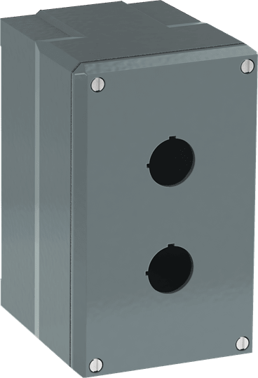 ABB - Enclosure 2 Holes 080SP2M&Pulsantiera Met.2 Fori Magg. 080SP2M