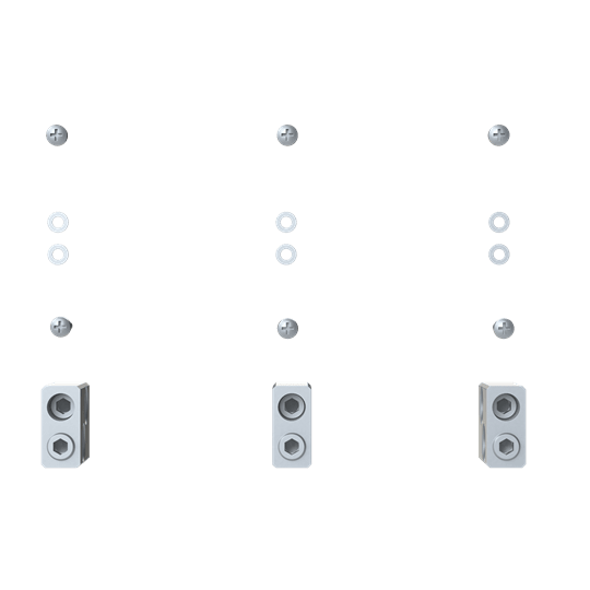 ABB - Kit FC CuAl 2x120-240mm2 XT6 3pcs - Cavo flessibile in alluminio e rame, sezione da 120 a 240mm2, 3 pezzi.