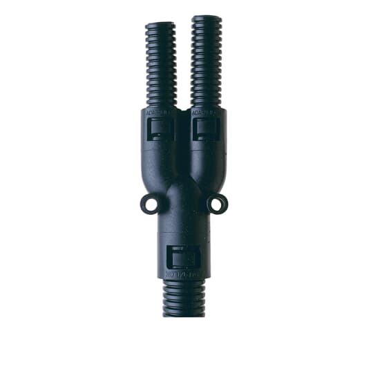 ABB - Adattatore a Y per tubi da 28mm e 21mm in materiale PA66 nero.