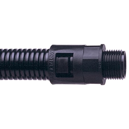 ABB - Raccordo dritto fisso M32 NC34 IP66 in PA66 nero per condutture. AL34/M32/A/BL