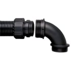 ABB - Raccordo a gomito 90 gradi M20 NC21 condotto nero adattatore 90 gradi NC21 M20 nero.
