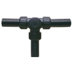 ABB - Derivazione a T 3x28 nera per adattatore, con connettori 3xNC28.