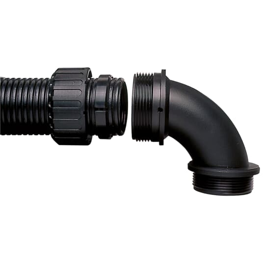 ABB - Raccordo adattatore NC42 M40 90 gradi conduttura nera.