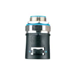 ABB - 13mm swivel M16 male fitting black blue IP68/69 straight connector NC13 M16.