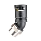 ABB - Raccordo a gomito 45 gradi femmina maschio M16 nero giallo IP68/69 con guarnizione.
