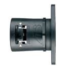 ABB - Straight Flang IP66.69/NC21 BLK/YW Racc.flang. dir. gir NC21 BK IP68/69.