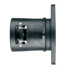 ABB - Straight Flang IP66.69/NC28 Black/Yellow Racc. Flang. Dir. Gir NC28 Black IP68/69