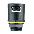 ABB - Raccordo diretto fisso per cavi M25 IP68/69 nero/giallo con protezione IP66.69. AT28/M25/A/BLY