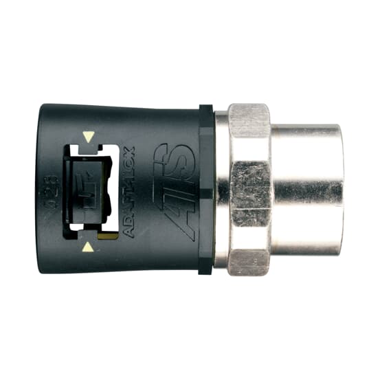 ABB - Raccordo diretto girevole IP68/69 M32 femmina nero giallo per ambiente esterno.