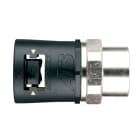 ABB - Raccordo diretto girevole IP68/69 M32 femmina nero giallo per ambiente esterno.