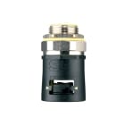 ABB - Raccordo diretto girevole IP68/69 M40 nero per condutture NC42, resistente all'acqua e alla polvere.