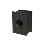 ABB - Supporto sovrapponibile in PA6 nero, diametro 12mm, per sistemi di supporto.