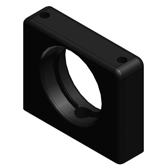 ABB - Supporto sovrapposto DN17-DN12 e sistema di supporto monopezzo in poliammide nero NW12. BGPS-12/01