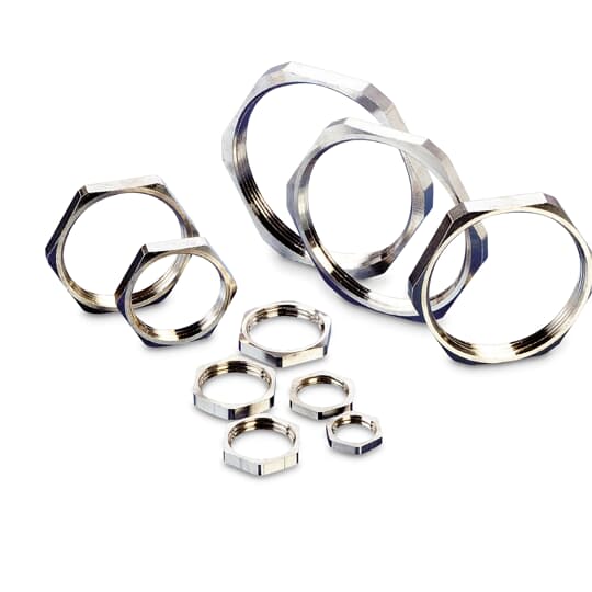 ABB - Locknut in ottone M16x1.5 con ghiera equipotenziale nichelata per EMC.