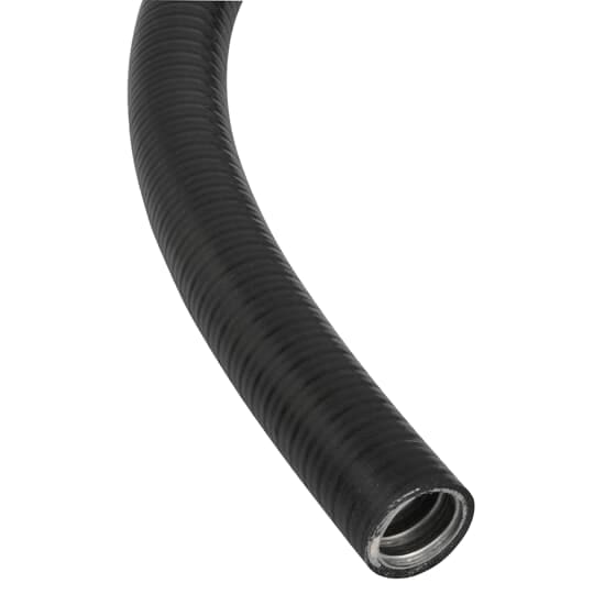 ABB - 50m guaina acciaio zincato rivestimento EN45545-2 resistente al fuoco NC20 nero per condotti LFH-SP20.