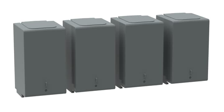 ABB - Terminal shroud OTS4000G1L/4 con calotte lunghe per OT3200..4.