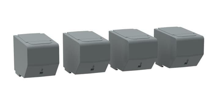 ABB - Terminal shroud OTS4000G1S/4 calotte corte 4P OT3200..4 per proteggere e isolare i terminali elettrici.