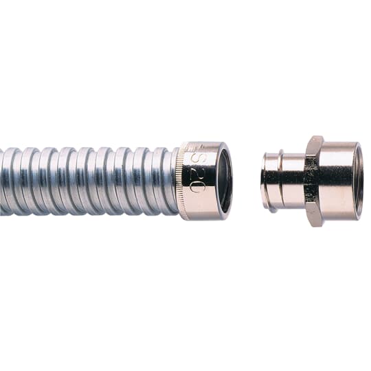 ABB - Raccordo diretto fisso per connessione M20 con filettatura ottone nichelato.