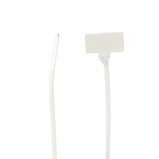 ABB - Cable Tie 18lb 4in Natural Nylon Identification Marker Pad 2.4x102mm 500pcs
