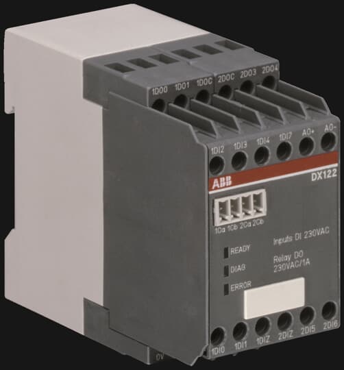 ABB - DX122-FBP.0 IO-Module for UMC100 DI 110/230VAC, supply 24VDC ESPANSIONE I/O PER UMC100-FBP.0.