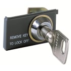 ABB - Key lock open pos. n.20008 e1/6 bl.in aperto a chiave.