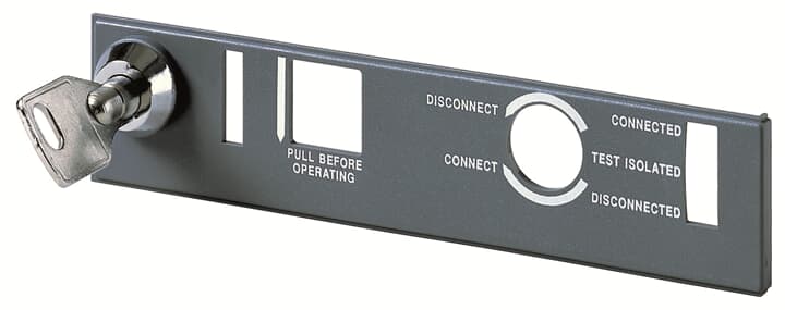 ABB - Chiave a combinazione da 4mm con isolamento differenziato e sezionatore lucchetto da 4mm.