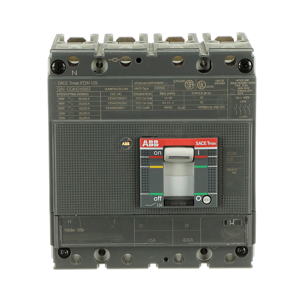 ABB - XT2N 125 TMF 15-400 4p F UL/CSA
