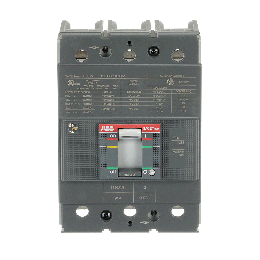 ABB - XT3S 225 TMF 90-900 3p F UL/CSA - affidabile e sicuro, ideale per installazioni industriali e commerciali.