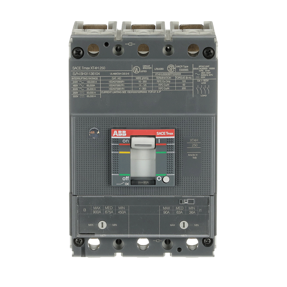 ABB - XT4H 250 TMA 90 450..900 3p F UL/CSA