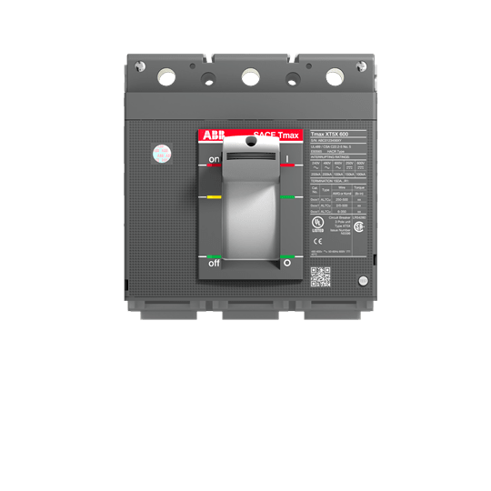 ABB - XT5S 600 breaking part 3P F UL/CSA - 3-phase, 600A circuit breaker with UL/CSA certification.