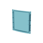 ABB - Accessori per armadiatura con porta trasparente, 54 moduli, 3 file, dimensioni 36.000 mm x 291.000 mm x 423.000 mm, modello MISTRAL65.