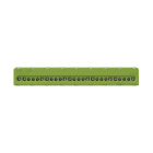 ABB - Morsetto vite verde 15x10mm² + 11x16mm² PE Terminal Block.