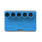 ABB - Terminal block screwless 5x1,5-4mm² morsetto rapido blu 5x4mmq.