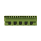 ABB - Morsetto rapido verde 5x25mm² + 17x4mm², 63A, PE.